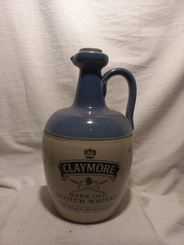 Botella De Ceramica Vacía, Claymore, Altura 23 Cm