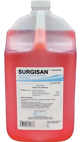 comprar Bactericida Desinfectante Concentrado Cloruro Benzalconio 4l