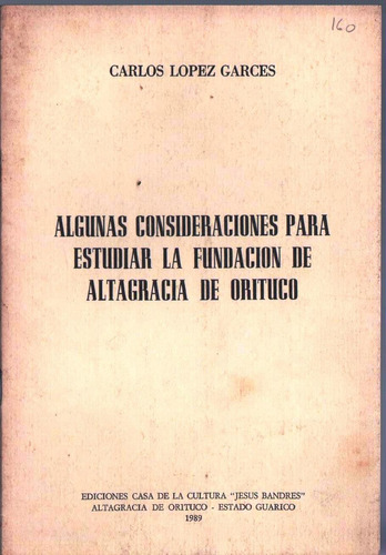 Fundacion De Altagracia De Orituco Genealogia Guarico