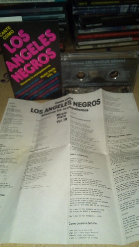 Angeles Negros Cassette Cante Como Éllos Instrumentales Canc