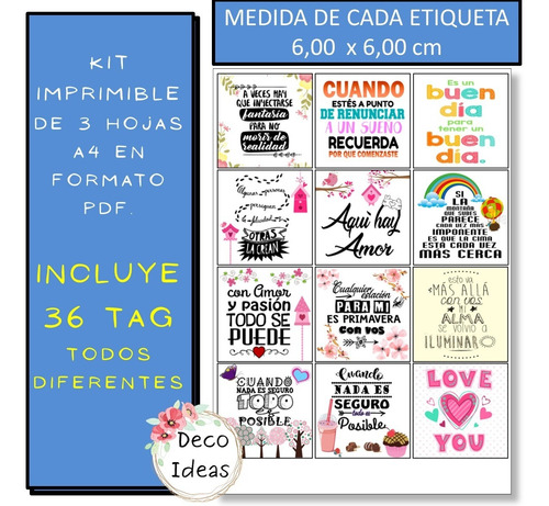Kit Imprimible 03 Color Frases Positivas Para Emprendedores