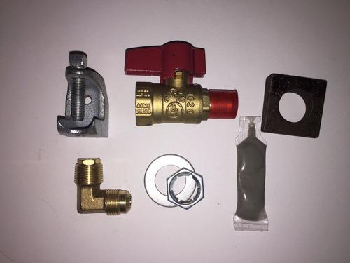 Brass Lp Gas Valve Kit Fibv02 1/2  3pc3 Lp-gas Valve 125 Cch