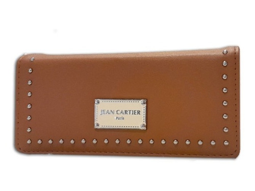 Billetera Monedero Grande Cuero Mujer Jean Cartier Original