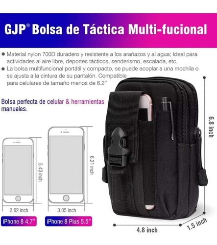 Bolsa Militar Para El Celular Mochila Molle Tactica Policia