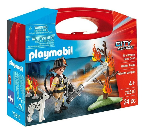 Playmobil Fire Rescue Carry Case/bomberos C Maletín 70310
