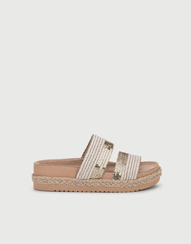 Imagen 3 de 7 de Sandalias Birk Yute Lentejuelas Guada Viamo Dama Mujer
