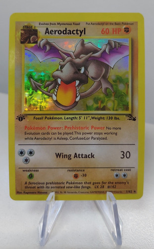 Aerodactyl - Holo - 1/62 - 1st Edition Fossil - 1999 - Proxy