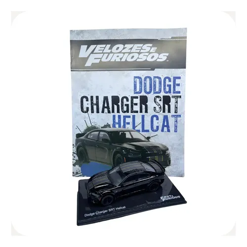 Miniatura Dodge Charger SRT Hellcat 2020 Preto 1:43 Velozes e