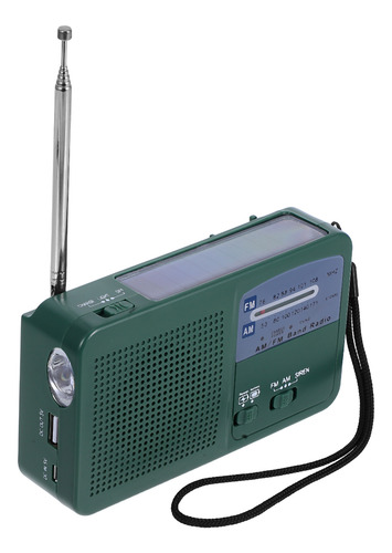 Rádio De Emergência Com Manivela: Clima Portátil Movido A En