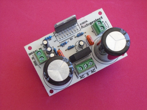 Imagen 2 de 9 de Modulo Amplificador 100 Watts Tda7294 C/fuente- Audioproject