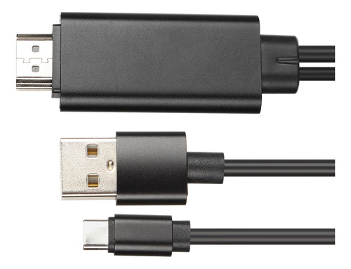 Cable De Tipo C A Interfaz Multimedia 4k Hd De 1,8 M Compati