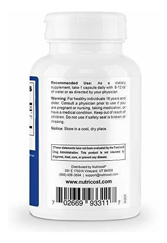 Suplemento Nutricost Dim Diindolylmethane 120 Capsulas