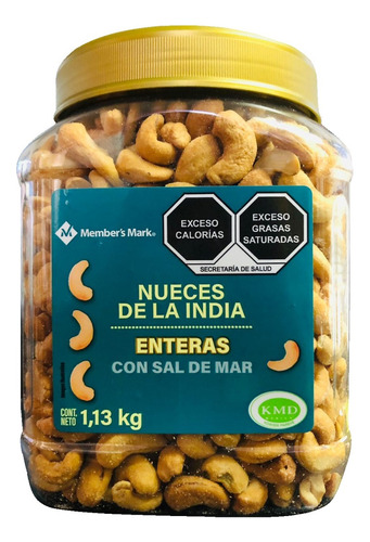 Nueces De La India Entera Con Sal De Mar 1.13kg Members Mark