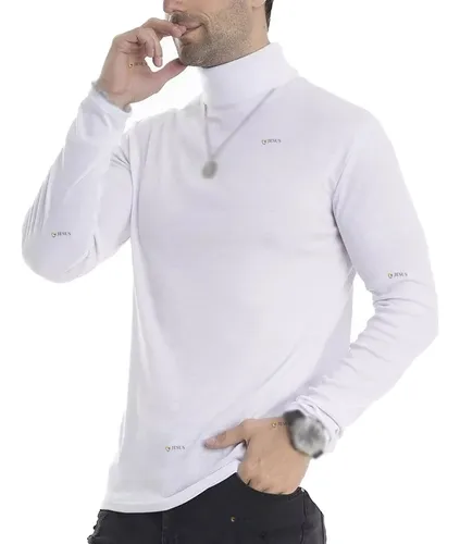 Camiseta cuello alto slim fit hombre