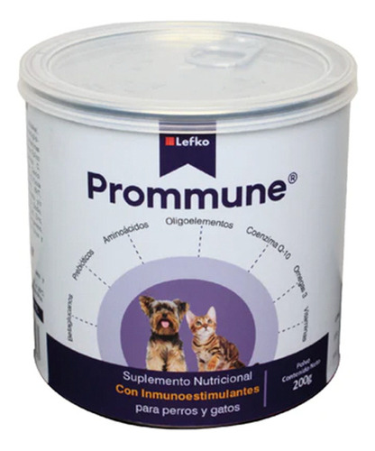 Inmunoestimulante Perros Y Gatos Prommune 200 G
