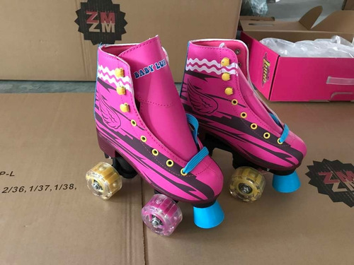 Patines Baby Luna  Y Ámbar Llanta De Luzes Envío Gratis