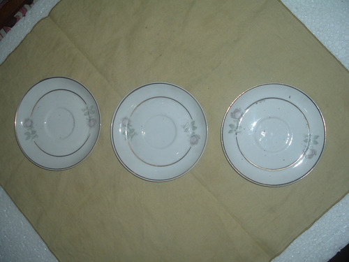 Platos De Porcelana Para Tazas De Café  (tres)