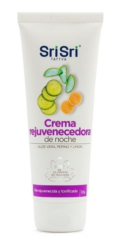 Crema Sri Sri Rejuvenecedora De Noche 100gr Vegana S/tacc