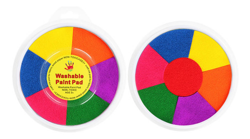Imagen 12 de 12 de Sellos De Almohadilla De Tinta Para Manualidades 7 Colores