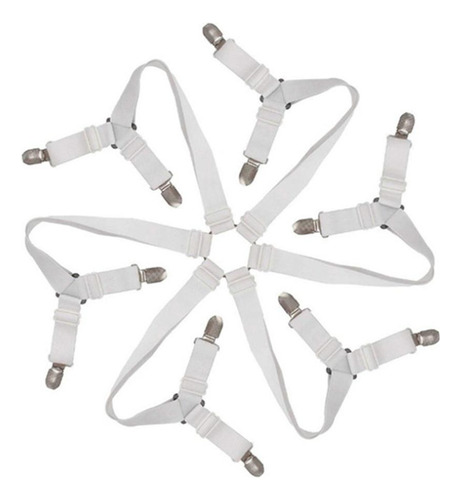 3 X 2-4pack Elastic Bed Sheet Holder Clip Fastener For 3 Pcs