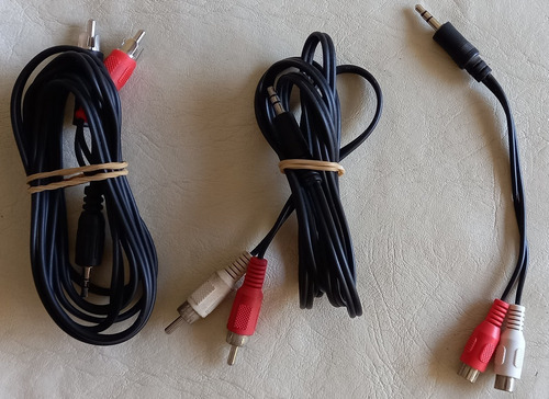 Cable Mini Plug 3.5mm Macho A 2 Rca 30cm, 60cm Y 1,5m