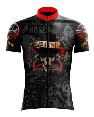 Camisa Ciclismo Guns N Roses Bandas De Rock Varios Modelos