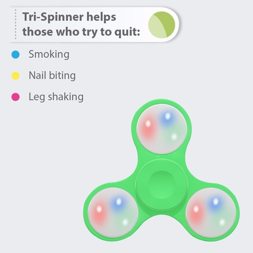 Fidget Spinner Led Anti-stress - Tecbel