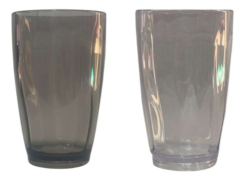 Vaso Plástico Acrílico Nuevo Transparente/fume 410 Ml