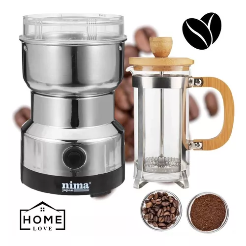 Cafetera Embolo Vidrio Metal 600 Cc Sheshu Home Color Cuadros