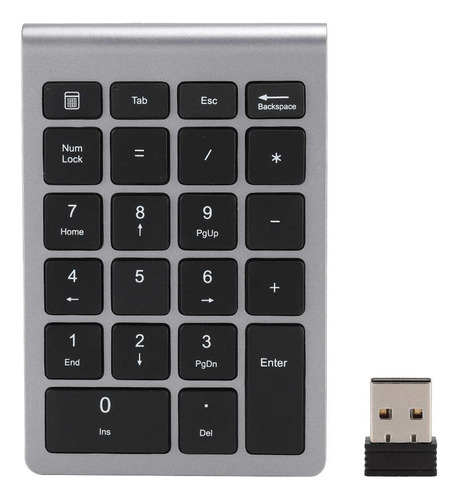 Teclado Numerico 22 Mini Inalambrico Usb 2.4g Plug And Play