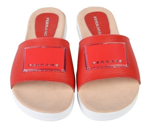 Imagen 4 de 6 de Zuecos Sandalias De Cuero De Mujer Mica - Ferraro