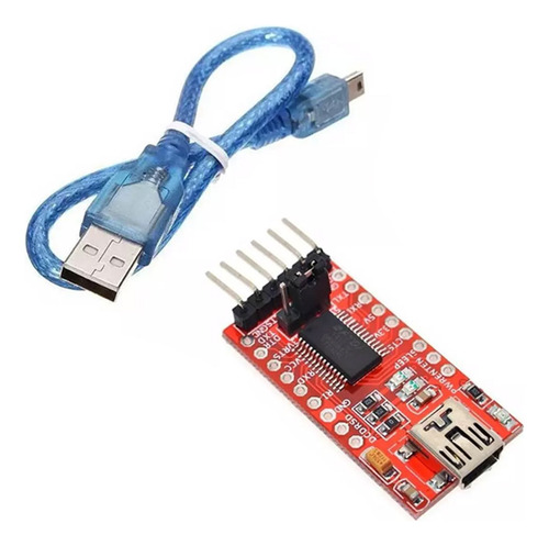 10x Módulos Conversor Ftdi Usb Para Ttl Rs232 Serial C/ Cabo