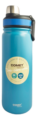 Botella Caramañola Deportiva Acero Inoxidable 650ml Comet Cs