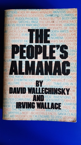 Libro En Inglés People's Almanac 1470 Pags - Irving Wallace
