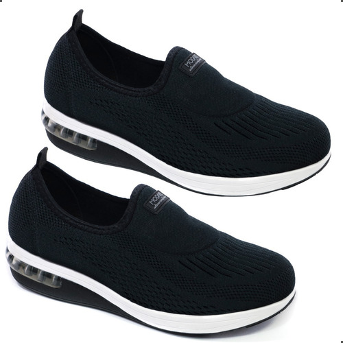 Kit 2 Pares Tenis Feminino Casual Ortopédico Modare Slip On