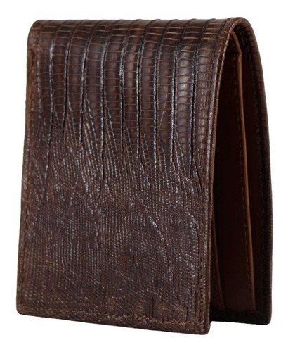 Imagen 1 de 3 de Cartera Billetera Piel Exotica Genuina De Lizard