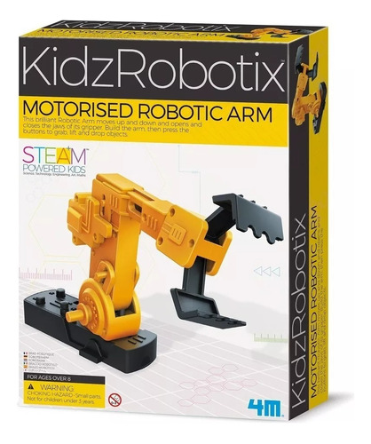 Braço Motorizado Robótico Kidz Robotix Brinquedo Educativo 