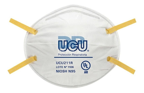 Mascarilla Cert. Ucu 211r Barbijo Respirador X 20 Unidades 