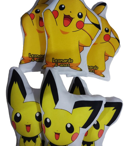 15 Almofada Personalizada Lembrança Pokémon Dragon Boll 15cm