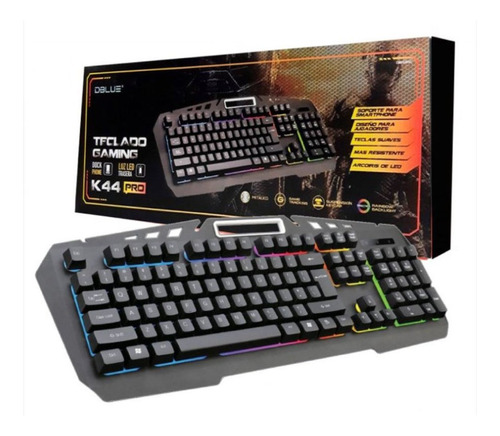 Teclado Metalico Gamer Negro