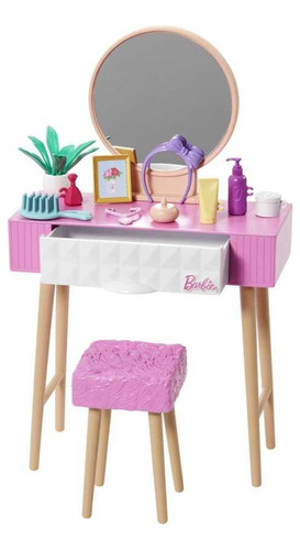 Accesorios Para Muñeca Barbie Muebles Rutina De Belleza