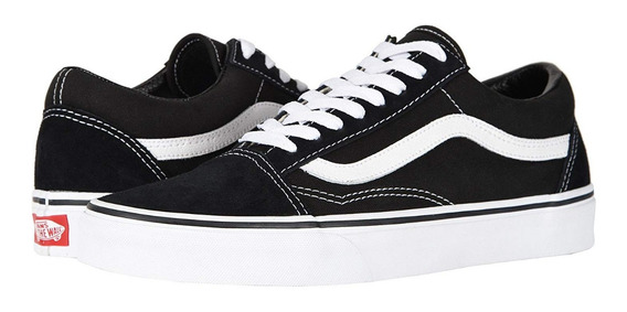 vans blanca y negra