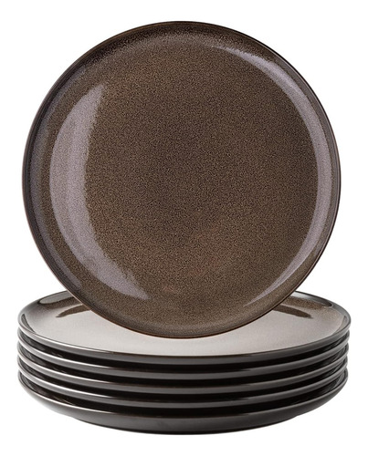Set Platos 6 Pcs Porcelana 26.7 Cm Redonda Llano