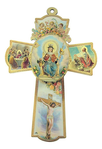 Crucifijo De Pared De Madera Con Diseo De Jesucristo Santo N