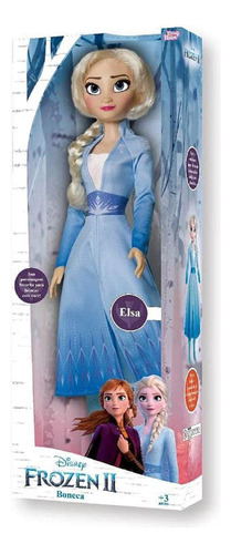 Boneca Frozen 2 Elsa 55cm Disney Original Baby Brink 1740