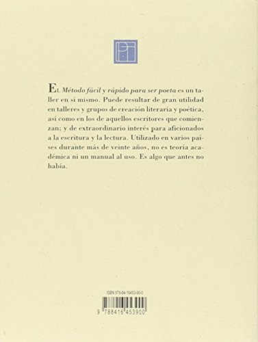 METODO FACIL Y RAPIDO (II) PARA SER POETA, de JARAMILLO ESCOBAR, Jaime. Editorial Pre-textos, tapa blanda, edición 1 en español, 2016