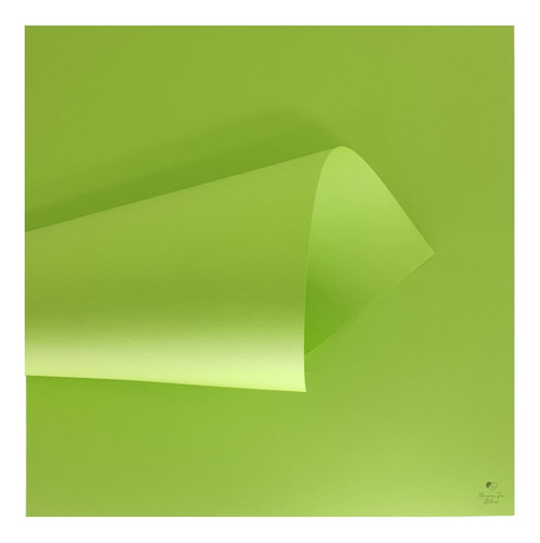 Kit Papel Cardstock Scrap Primavera Verde Claro 5 Folhas