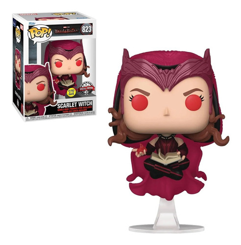 Funko Pop Marvel Wandavision Scarlet Witch 823 Glows Hermosa