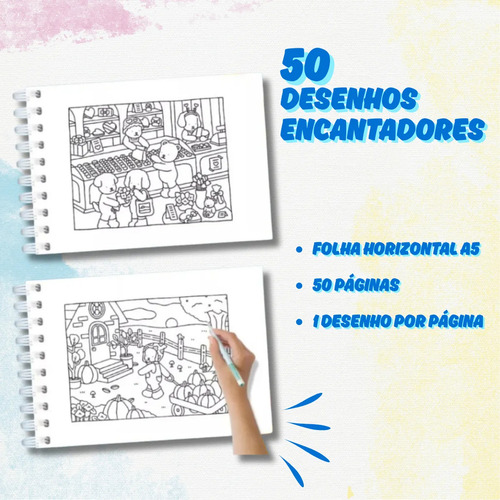 Libro Para Colorear For Bobbie Goods, 50 Páginas, Tapa Dura