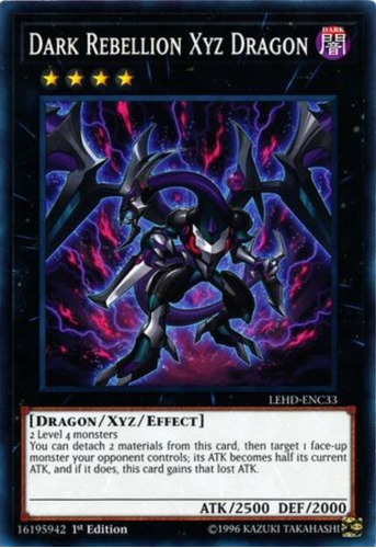 Tarjeta Yugioh! Dark Rabellion Xyz Dragon Lehd-enc33 Common